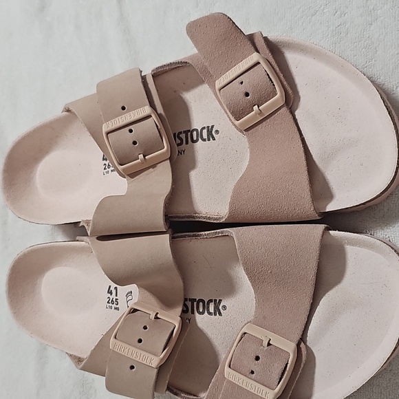Birkenstock Arizona SplitNubuck/Suede LeatherBlush Pink Sandals Size 41 - Picture 6 of 15